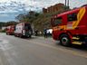Veículo sai da pista e se choca contra barranco na BR-163, em SMO 