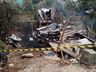 Bombeiros combatem incêndio que destruiu duas casas em Maravilha