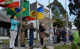 Momento cívico marca 7 de setembro em Campo Erê