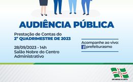 Municipalidade realiza Audiência Pública do 2º Quadrimestre de 2023 nesta quinta 