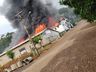 Incêndio de grandes proporções atinge indústria de Caibi