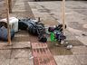 Idosa é atropelada por motociclista na Willy Barth 