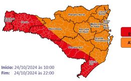 Defesa Civil emite alerta para tempestades severas no Extremo Oeste de SC