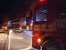 Idoso sofre ferimentos em colisão entre moto e caminhão na SC-163