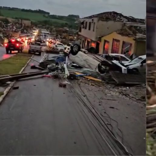 Tornado deixa cinco mortos e 130 feridos em cidade no interior do Paraná
