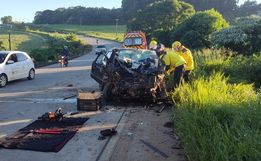 Mulher morre em grave acidente na BR-163 