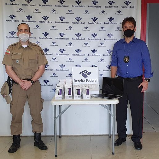 Polícia Militar recebe equipamentos doados pela Receita Federal