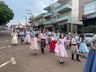Linha do tempo sobre agricultura e indústria foi trabalhado no desfile cívico