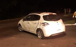 Capotamento deixa jovem ferida da BR 163, em Guaraciaba