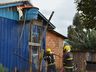 VÍDEO: Casa é destruída por incêndio em Campo Erê 