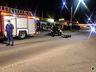 Colisão entre carro e moto deixa homem ferido na Willy Barth