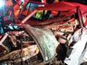 Três morrem em grave acidente entre três veículos na BR-282