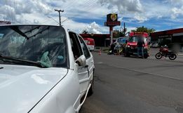 Motociclista fica ferido em acidente na Willy Barth, em São Miguel do Oeste 