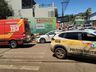 Colisão entre carro e moto é registrada no centro de Iporã do Oeste