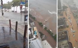 Balneário Camboriú decreta situação de emergência e vai abrir abrigos após forte chuva