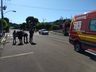 Acidente é registrado em frente a sede da PM em SJCedro