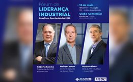 Fórum da Indústria Catarinense será realizado em São Miguel do Oeste com ingressos já à venda