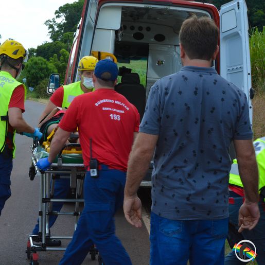VÍDEO: Adolescente sofre ferimentos em atropelamento na SC-496 em Descanso 