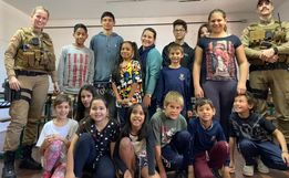 Polícia Militar de Itapiranga realiza palestras para alunos do CRAS