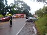 Veículo capota na SC 163 em Itapiranga