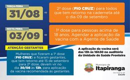 Itapiranga tem novo cronograma de vacinação contra Covid