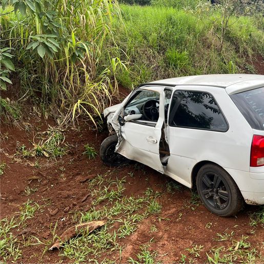 Colisão deixa três pessoas feridas na SC 305, em São Lourenço do Oeste 