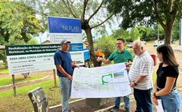Iniciam obras de reforma e ampliação da praça central de Belmonte