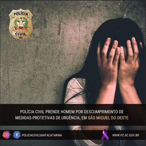 SMO: Polícia Civil prende autor de descumprimento de medida protetiva
