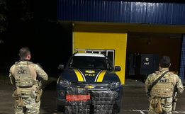 PRF e PMRv apreendem mais de 220 kg de maconha na BR-158, em Cunha Porã