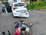 Colisão entre carro e moto deixa motociclista ferido