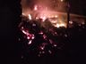 Vídeo: Suínos morrem queimados após galpão ser atingido por incêndio no interior de Mondaí