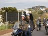 FOTOS: Bolsonaro participa de motociata com prefeito de Chapecó na carona