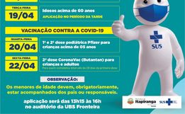 Itapiranga divulga cronograma de vacinação da gripe e Covid para a semana