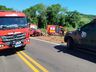 Motorista fica ferido em saída de pista e colisão em Romelândia