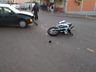 Homem fica ferido em acidente com moto em São Miguel do Oeste