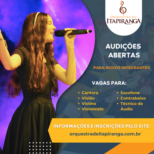 Orquestra de Itapiranga abre vagas para novos integrantes 
