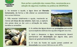 Polícia Militar Ambiental orienta sobre despesca e comercialização de peixes na Semana Santa