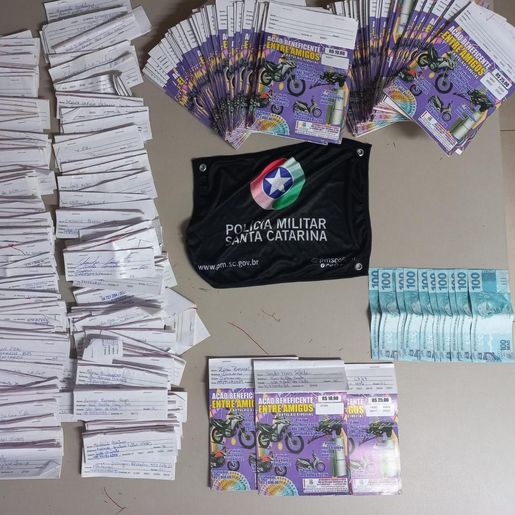 PM de Iporã do Oeste apreende rifas com indícios de fraude