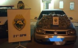 Polícia Militar apreende 16 kg de maconha e prende dois homens