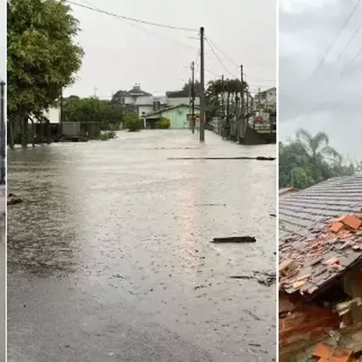 Ciclone extratropical: SC tem panes, alagamentos e quedas de barreira