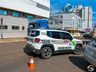Carreta derruba poste de energia elétrica e interrompe fornecimento em parte de SMOeste 