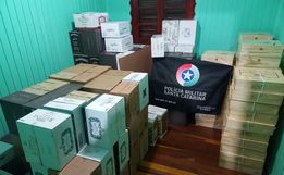 PM localiza depósito irregular de vinho e apreende 1,2 mil garrafas em Dionísio