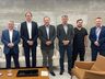Prefeito e comitiva de SMO se reúnem com presidência da Fiesc 