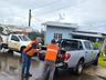 Fortes ventos destelham casas e ginásio em bairro de São Miguel do Oeste