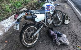 SMO: Queda de moto deixa homem ferido na BR-163