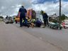 Motociclista fica ferido em acidente na Willy Barth 