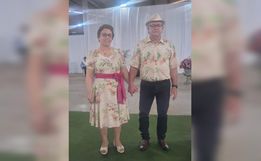 Casal de São José do Cedro se destaca em encontro regional de idosos em Dionísio Cerqueira
