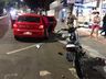VÍDEO: Colisão no centro deixa homem ferido em São Miguel do Oeste