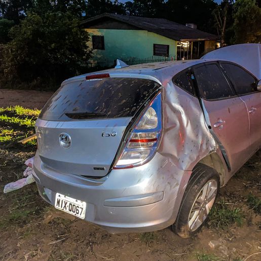 VÍDEO: Saída de pista deixa homem ferido em Descanso 