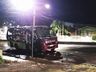 Incêndio destrói micro-ônibus em São Lourenço do Oeste